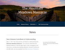 Tablet Screenshot of mountainmeadowsmassacre.com